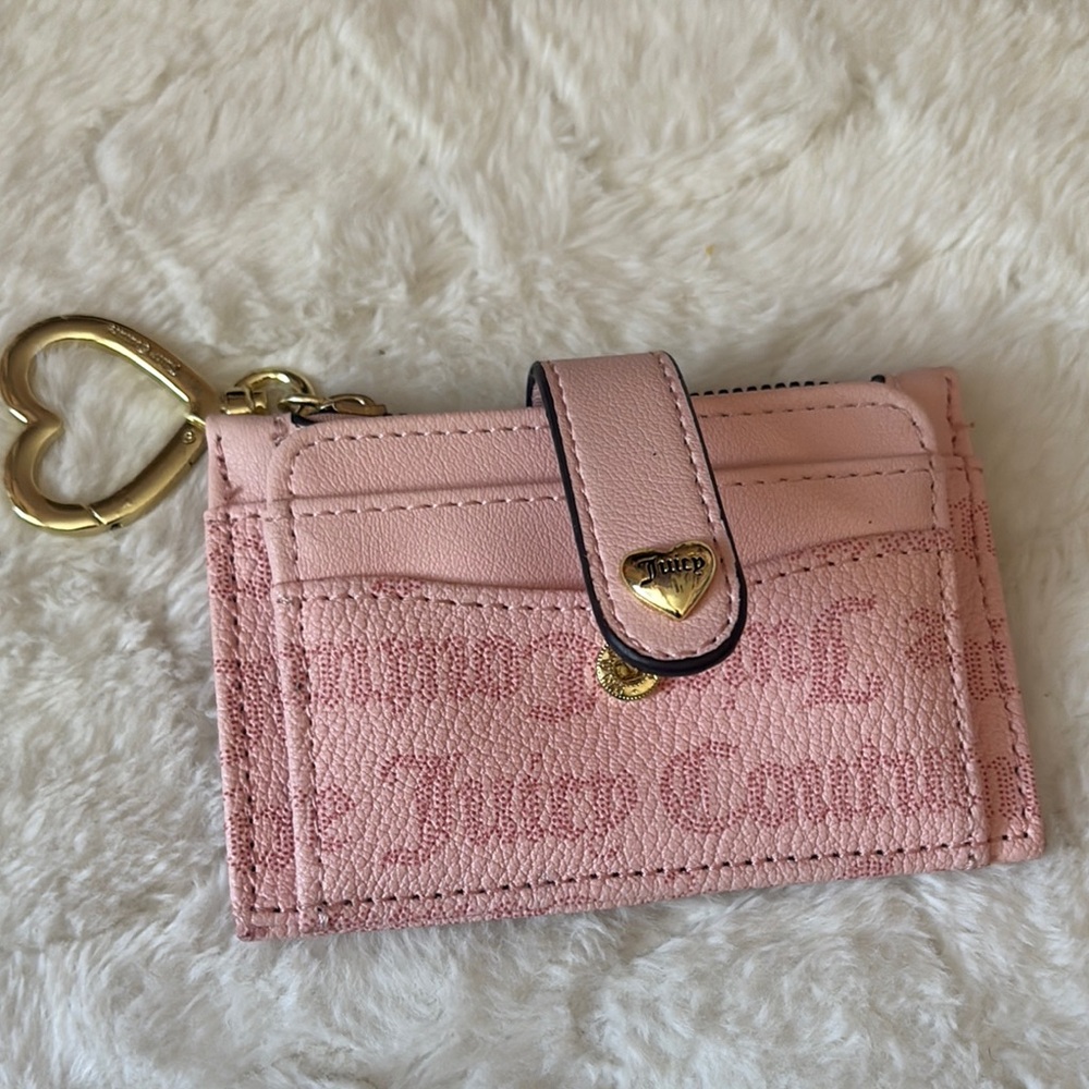 Juicy Couture Pink and Gold Key Card Holder